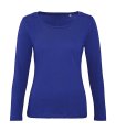 Dames T-shirt Lange Mouw B&C Inspire TW071 Cobalt Blue